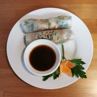 Summer rolls at Loving Hut in Hamburg