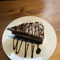 Chocolate cake. at Loving Hut in Hamburg