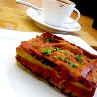 Cheesy spinach lasagna at LN Fortunate Coffee - Solaris Mont Kiara in Kuala Lumpur