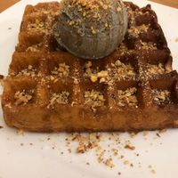 Waffle with Sesame Ice Cream at LN Fortunate Coffee - Solaris Mont Kiara in Kuala Lumpur