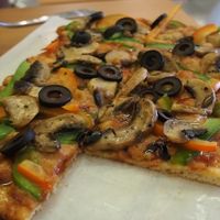 Mushroom Sourdough Pizza - RM25 (as of 2017) at LN Fortunate Coffee - Solaris Mont Kiara in Kuala Lumpur