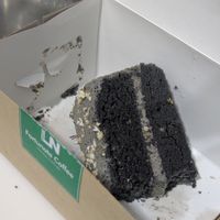 Charcoal Black Sesame cake (RM15 per slice) at LN Fortunate Coffee - Solaris Mont Kiara in Kuala Lumpur