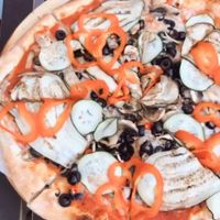 Very tasty vegan pizza in town! at Zazza in Kosice