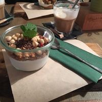 Breakfast (No pear)
Cocosmilk latte at Baker and Moore in Rotterdam