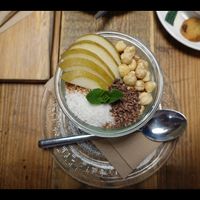 coconut yoghurt  at Baker and Moore in Rotterdam