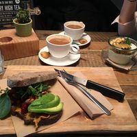 orange is the new green sandwich  at Baker and Moore in Rotterdam