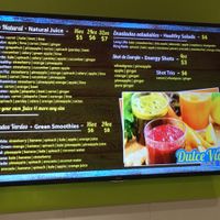 Menu at Dulce Vida in Hanover Park