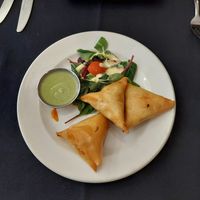 Vegetable samosas at Golden Ambal in Edinburgh