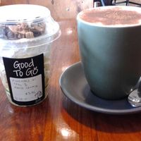Coyo pineapple and a vegan chai latte  at Wholefoods Kitchen in Bendigo