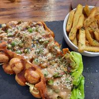 Sate Seitan Bubble Wrap at Seaside Kitchen in Margate