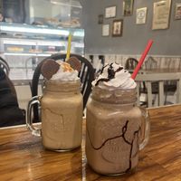 Biscoff shake and choc & peanut shake   at Seaside Kitchen in Margate