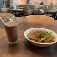 Choco loco smoothie and Nutty stew: both very good  at SLA - Voorstraat in Utrecht