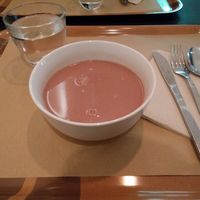 beetroot soup at 2Y Restaurante in Barcelona
