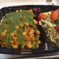 Chana bowl at Bombay Eats - Streeterville in Chicago