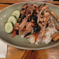 Vegan Pad Gra Prow with tofu at Pai Toronto in Toronto