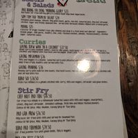 Vegan menu at Pai Toronto in Toronto