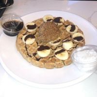 Almond butter banana waffle at Fruitive - Palmer Alley in Washington