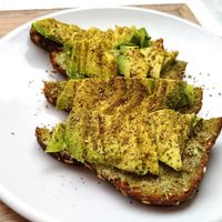 Avocado toast at Fruitive - Palmer Alley in Washington