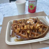 Cinnamon apple waffles  at Fruitive - Palmer Alley in Washington