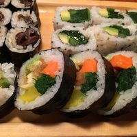So many vegan sushi choices! at Sushi Jin in Silver Spring