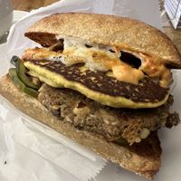 Breakfast sandwich   at B52 Cafe in Pittsburgh