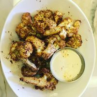 Fried cauliflower w/ Tihini sauce at B52 Cafe in Pittsburgh