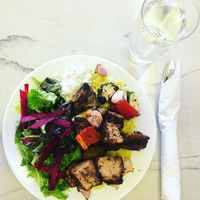 Kabob w/seitan  at B52 Cafe in Pittsburgh