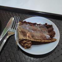 Chocolate-orange cake at Ganesha Vega Etelbar in Budapest