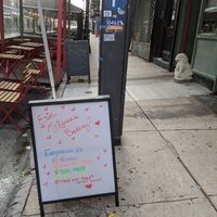 Sign at Erin McKenna's Bakery in New York City