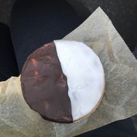 Black and white cookie - amazing! at Erin McKenna's Bakery in New York City