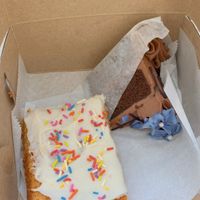 blondie with buttercream  at Erin McKenna's Bakery in New York City