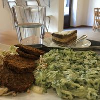Raw lunch menu at Veggie Nyers in Budapest