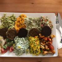 Mixed plate! at Veggie Nyers in Budapest