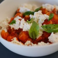 vegan and gluten free gnocchi sorrentina at Shop 225 Pizzeria in Pascoe Vale South