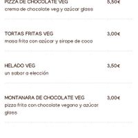 Menu at Mano a Mano in Murcia