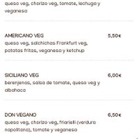 Menu at Mano a Mano in Murcia