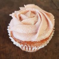 Strawberry cupcake at Cupcakes and Shhht in East London