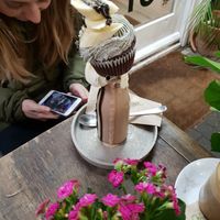 Choco n banana freakshake at Cupcakes and Shhht in East London