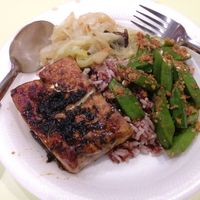 Mixed veggie rice at Green Healthy Vegetarian 绿康素食 in Central Singapore