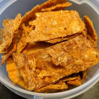 The best fried beancurd skin we've ever tried at Green Healthy Vegetarian 绿康素食 in Central Singapore