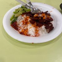 HK style char Siew rice. Very nice! at Green Healthy Vegetarian 绿康素食 in Central Singapore