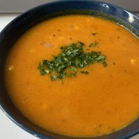 Mexican soup at Smaki Roslinne in Krakow