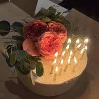 My 24th birthday cake, ginger with fig buttercreamm  at The Butterwood Bake Consortium in Pittsburgh