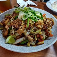 Tempeh with vegetables at Casa Ari in Gran Canaria