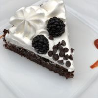 Birthday cake  at L'Orto Gia Salsamentario in Turin