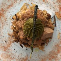  Tempeh, cabbage and polenta   at L'Orto Gia Salsamentario in Turin