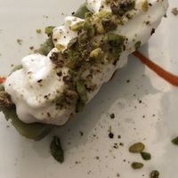 Raw pistachio cake   at L'Orto Gia Salsamentario in Turin