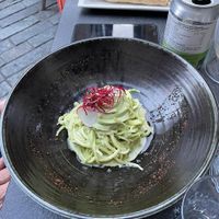 Zucchini spaghetti  at L'Orto Gia Salsamentario in Turin