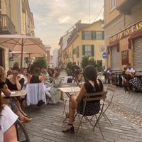 The view from our table. at L'Orto Gia Salsamentario in Turin