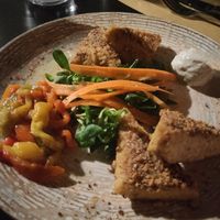 Baked tempeh at L'Orto Gia Salsamentario in Turin